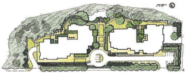 图4 维多利亚老年之家园区修改平面图