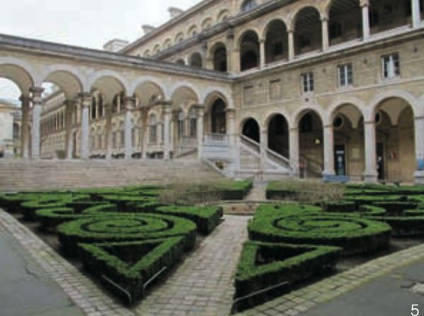 图5 一座19世纪医院的庭院花园(上帝旅馆，巴黎)