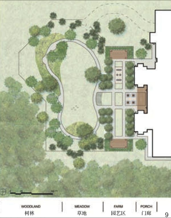 图9 花园概念规划平面图 (多特景观公司提供)