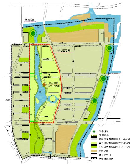 图3 海绵城市建设规划指标控制方案案例
